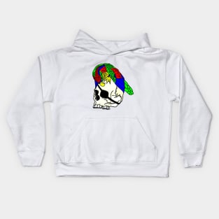 Pirate Skull and Parrot Kids Hoodie